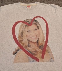 Homage x Boy Meets World Topanga Heart Graphic Print Gray T-Shirt Men’s XL
