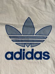 Adidas Originals Trefoil Tee Men’s Large White Blue Logo SS2020