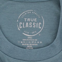 True Classic Men’s Shirt, Long Sleeve Classic Ribbed Crew Neck, MSRP $35