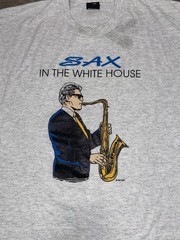 Vintage Bill Clinton T-Shirt Monica Lewinsky Political Parody President Funny