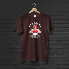 Makunouchi Kamogawa Boxing Gym Graphic Anime T-Shirt Men Unisex Cotton Tee