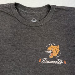 Suavecito Youth Graphic T-Shirt Size Small Gray Tiger Premium Blends Print