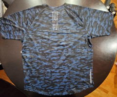 Kenneth Cole Men’s Active Tech Navy Camouflage S/S Stretch Breathable Tee XXL