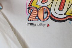 Vtg Y2K 2002 Streetwear Mens XL Thrashed Dumont New Years Fire Flames T-Shirt