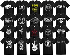 PUNK SKULL Biker Glam Rock Band Irish Punk Stiff Rock SHAM T-shirt Tshirt Top