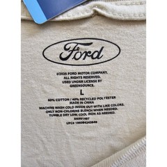 Ford Mustang Performance Boss 302 Graphic Tee Cream Mens Large New 16528
