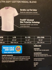 Hanes Men’s 3 Pack Comfort Fit Tagless White T -Shirts Size L 42-44″ Chest NEW