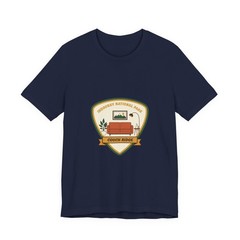 Couch Ridge Badge Tee | indoors national park, vintage patch homebody
