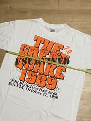 Vintage 80s I Survived The Great Quake 1989 SF Bay Area 7.0 Earthquake Vtg Tee