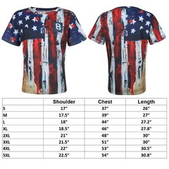 ON SALE!! USA Distressed Flag Casual Fashion Slim Fit T-shirts American Tee