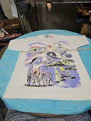 Variety Surfing T Shirt Single Stitch Puff Print White One Size USA Made Vintage