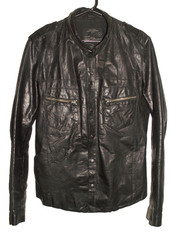 Men’s All Saints AFTERNOON LEATHER SHIRT jacket overshirt M (ref67) £99.99!!!!!