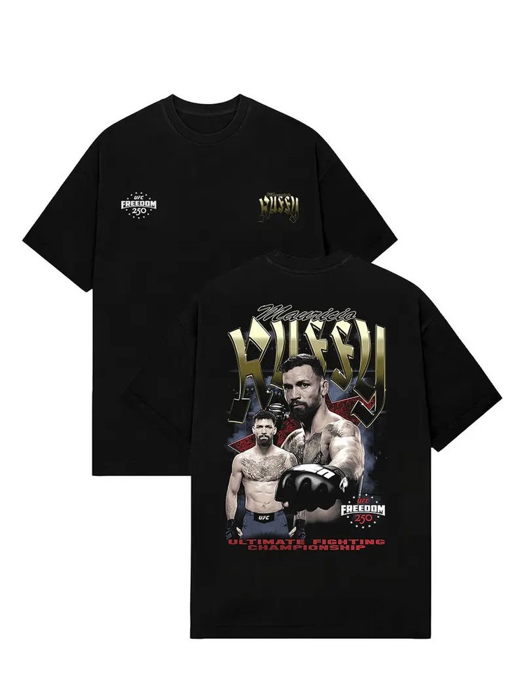 Mauricio Ruffy UFC Double-Sided Shirt, MMA Fighter Graphic Tee, UFC Freedom 250