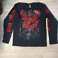 RARE 2009 Christian Audigier Ed Hardy All Over Print Red Foil XXL