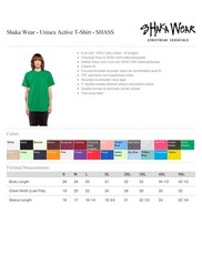 Shaka Wear Mens 100% USA Cotton Active Short-Sleeve Crew Neck T-Shirt – SHASS