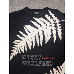 New Zealand Kiwi Fern Shirt Mens XL Black Lords Cricket Graphic Tee