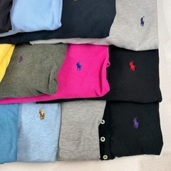 Wholesale Lot of 15 Ralph Lauren Men’s Long Sleeve Polo(Assorted Sizes)