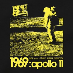 APOLLO 11 CONSPIRACY Theory T Shirt Stanley Kubrick Fake Moon Landing Tee Poster