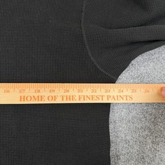 Bronson MFG Non Stock Thermal Shirt Mens 2XL Black Waffle Knit Heavy Cotton