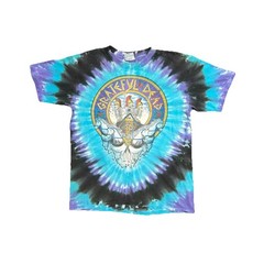 Vintage Grateful Dead June 91 Liquid Blue Tie Dye Band T Shirt Large USA