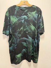SAINT LAURENT Paris Tie Dye T-Shirt Tee Rive Gauche Archive Logo Black XXL $550