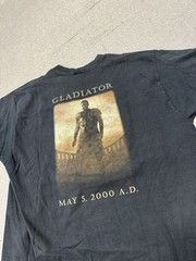 Vintage 2000 Gladiator Movie Promo T-Shirt Size XL Dreamworks Russell Crowe Mens