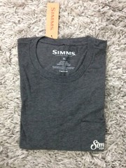 Simms Two-Tone Pocket T-Shirt – Short Sleeve XL Charcoal Heather