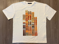 Louis Vuitton Printed Cotton Tee Shirt milky white sz M