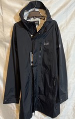 Jack Wolkskin Crosstown Raincoat Men Black size Medium