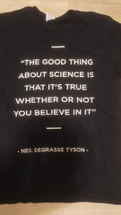 NEIL DEGRASSE TYSON QUOTE T-SHIRT BLACK SIZE SMALL MUSEUM OF NATURAL HISTORY