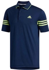 Adidas Ultimate365 Blocked Mens Golf Polo Shirt XXL Navy Yellow Volt FJ9823
