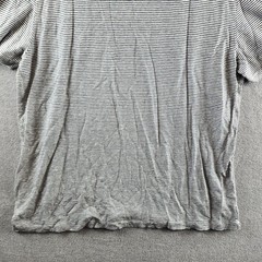 The Men’s Store at Bloomingdale’s Striped Linen Tee XL Dark Slate Short Sleeve