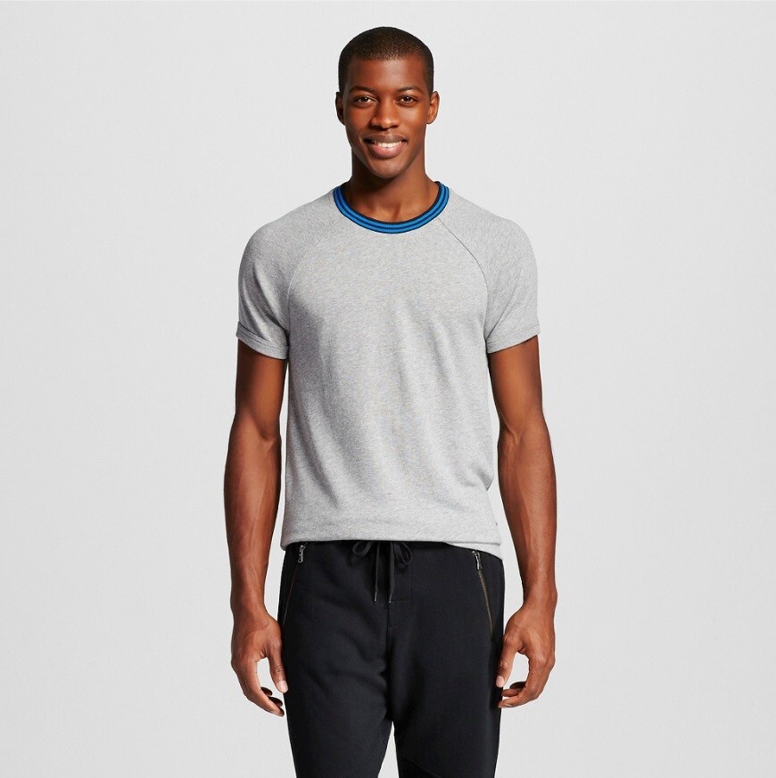 EVOLVE Men’s Casual Short Sleeve Gray Crew Neck Shirt – XL