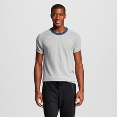 EVOLVE Men’s Casual Short Sleeve Gray Crew Neck Shirt – XL