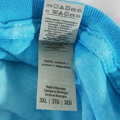 Gildan Tie Dye T Shirt Mens 3XL Blue White Striped Cotton Softstyle NWOT