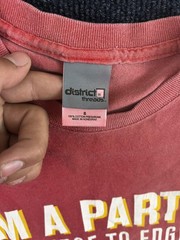 Donatos Shirt Mens Small Graphic Pizza Party Slogan District Threads Tee
