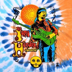 Jimi Hendrix Sun Moon Experience Tie-Dye T-Shirt Liquid Blue