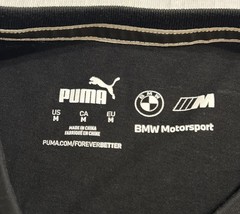 Puma BMW M Motorsport Shirt Men’s M Black Short Sleeve Racing Performance