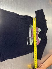 Converse Boys T-Shirt Black Lizard Gecko Sneakers Graphic Tee Size Medium 10-12