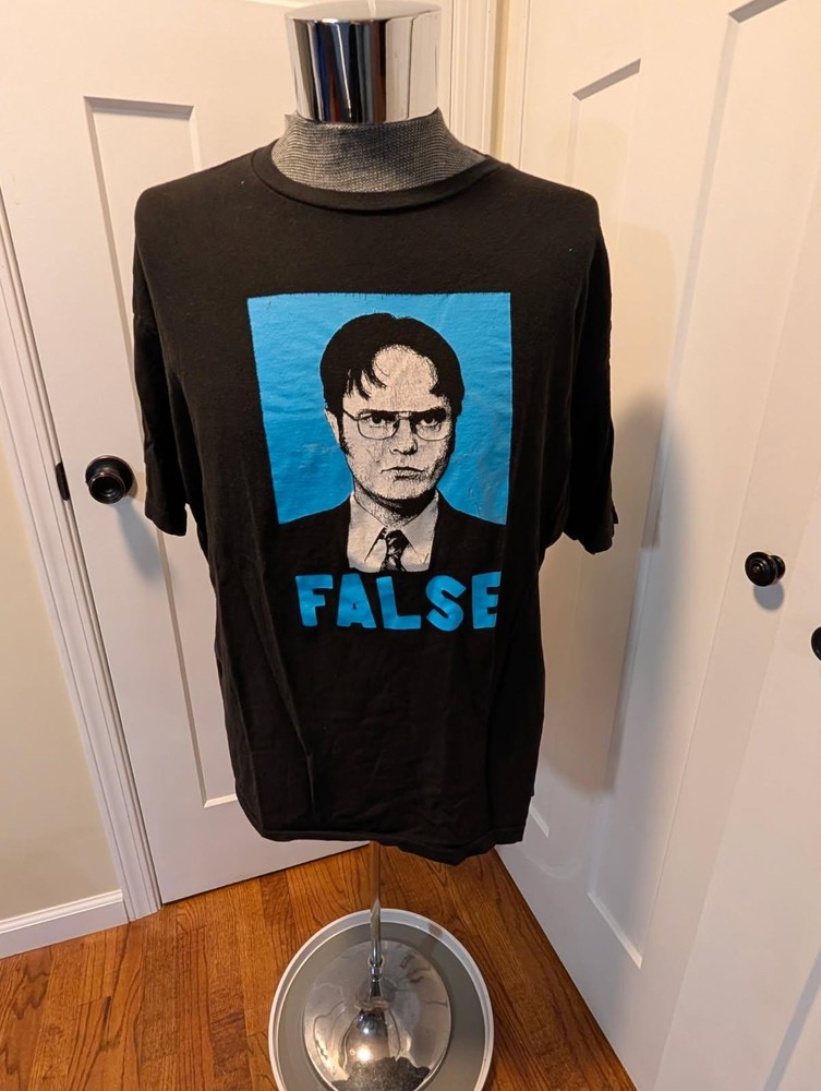 The Office Dwight Schrute False T Shirt Ripple Junction 2XL Graphic Tee