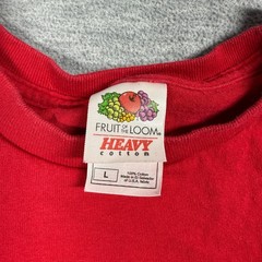 Fruit Of The Loom T-Shirt Men L Red Yin Yang Dragon 2000 Fortune Designs Graphic