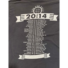 Goo Goo Dolls 2014 Tour T-Shirt Mens Large Black Graphic Band Tee Short Sleeve