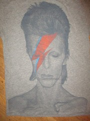 DAVID BOWIE ALADDIN SANE T SHIRT Licensed Retro Rayon Tri-Blend Adult SMALL