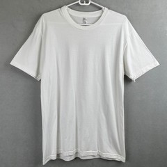 American Apparel White Crewneck T-Shirt Men Large 100% Combed Cotton Made in USA