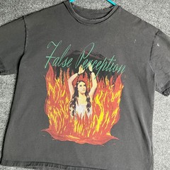 False Perception Remain In Light Graphic Tee Janes Addiction Faded Distressed M