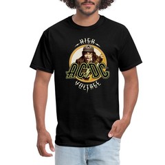 AC/DC Logo High Voltage Album Angus Young Men’s T-Shirt