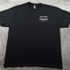 Zach Bryan Tour Merch Local Crew Gildan T-Shirt Mens XL Black Cotton Crew Neck