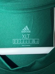 Adidas Big & Tall Mens XLT Badge of Honor Ultimate Green Logo T-Shirt New Tags