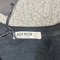 Buck Mason Black Slub Classic Tee Mens Large L Short Sleeve Cotton BM11030 USA
