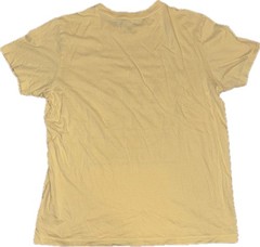 Aeropostale Original Brand Graphic Mens Medium Yellow Logo T Shirt Casual Cotton